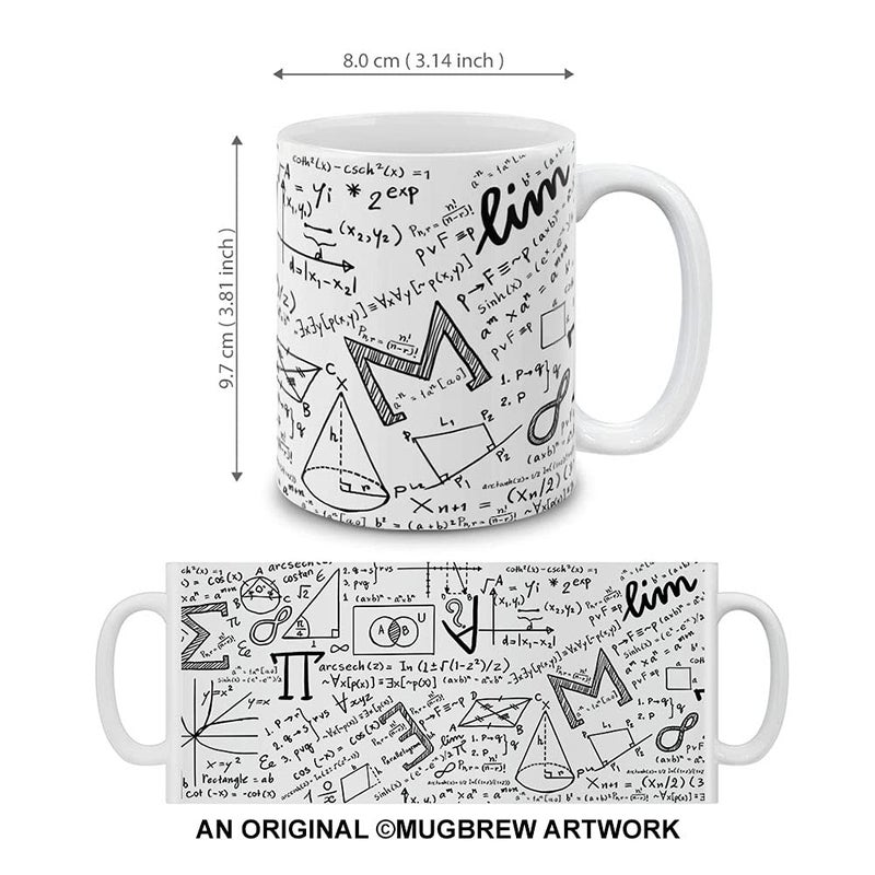 MUGBREW Math Equations Whiteboard Ceramic Coffee Mug Tea Cup, 11 OZ - Image 4